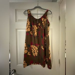 Brown floral sundress